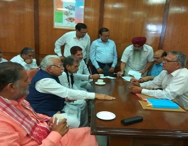 chaudhary birender singh filed nomination for rajyasabha membership from haryana