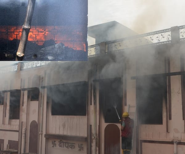 mr enterprises caught fire due to short circuit