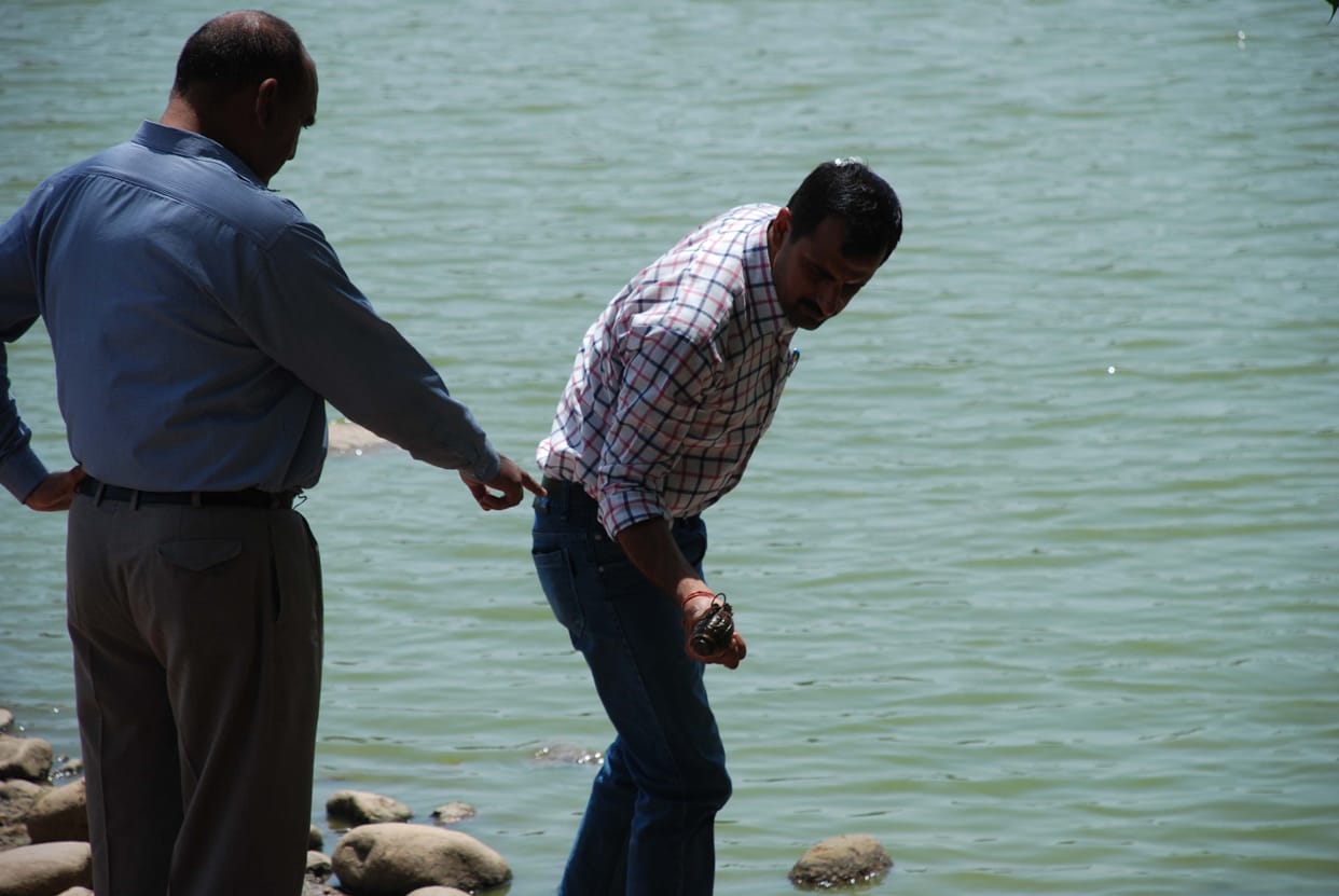 Grenade found in pond kathua