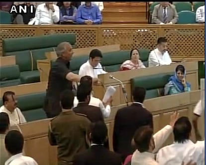 NC legislators stage walk out, Er Rasheed marshalled out of Assembly