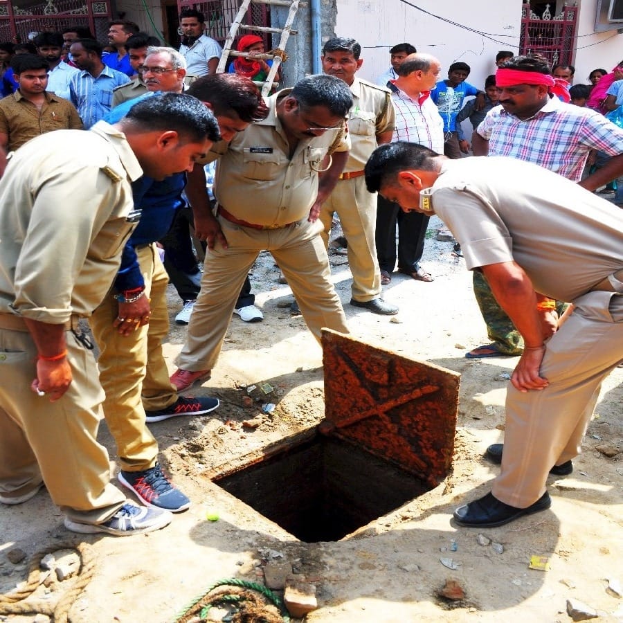 boy dies falling in manhole in lucknow