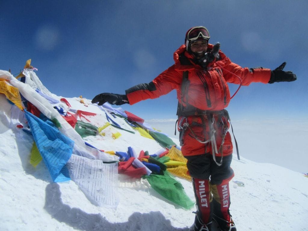 nutan climbed on everest .