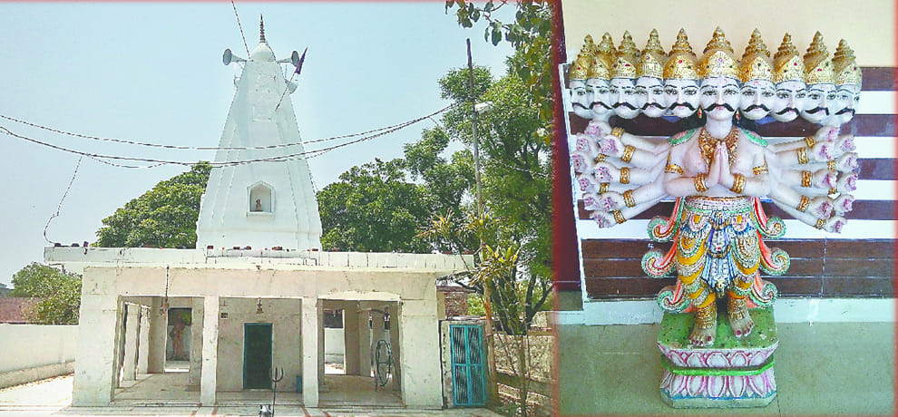 Bisrk making Ravana temple, the statue will be installed 20 armed
