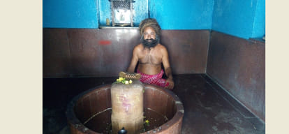 Bisrk making Ravana temple, the statue will be installed 20 armed