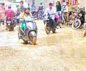 Contineous rainfall causes waterlogging