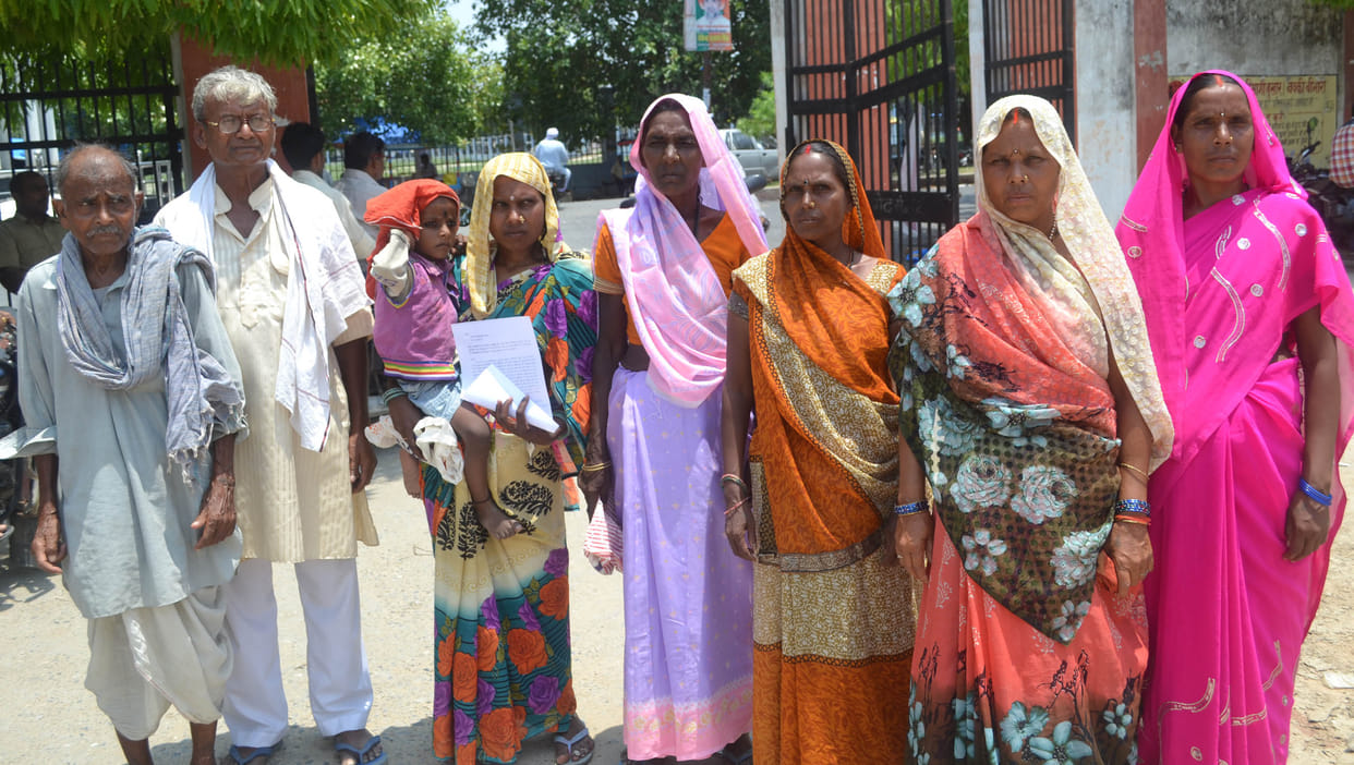 Women have blocked roads