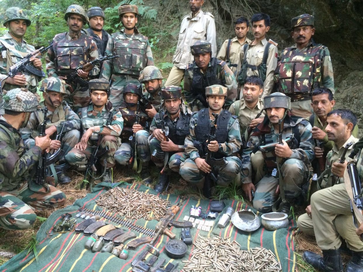 terrorist hideout burst in Baramulla