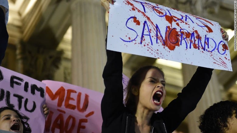 Brazilian rape victim come foreword 