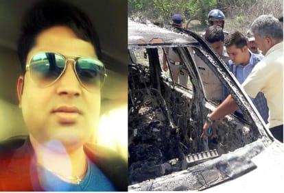 doctor fully burnt dead body found in his own car.