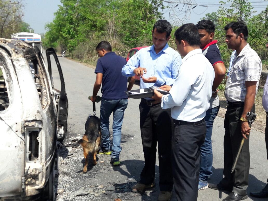 doctor dead body found in car fully burnt.