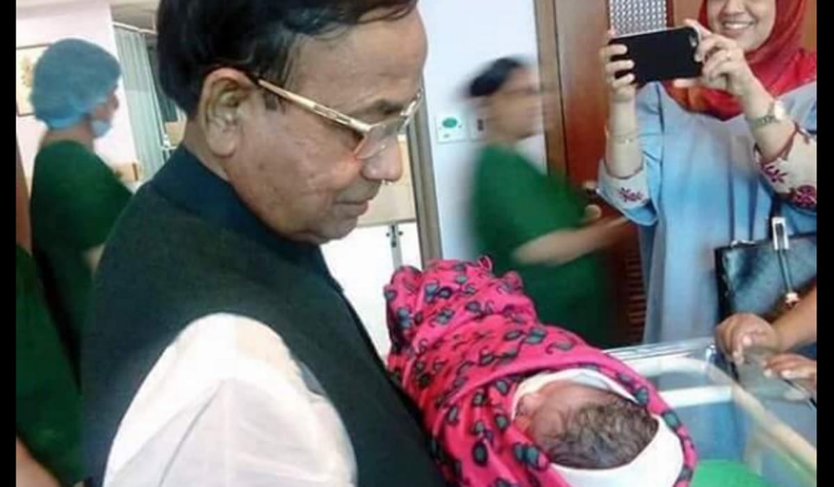 Bangladesh Railway minister becomes father at 68
