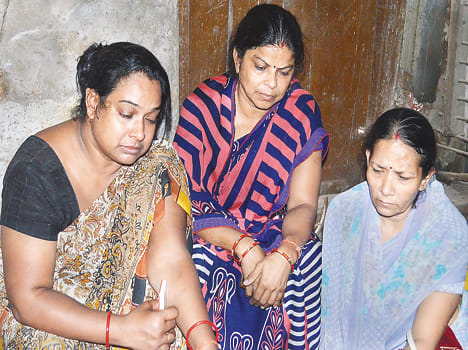 house demolish, old woman duffered heartattack
