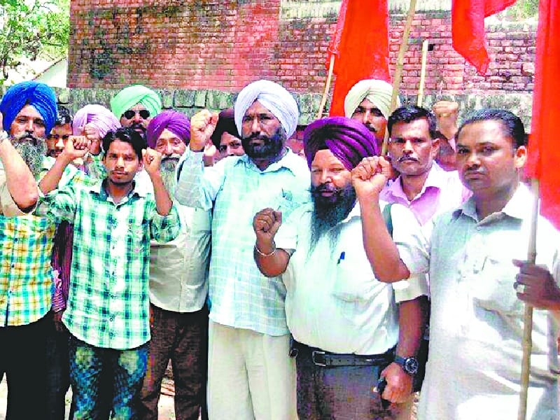 Canal department employee, wheat loan, not raging, picketing, Patiala