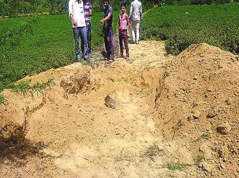 blast on agricukture land