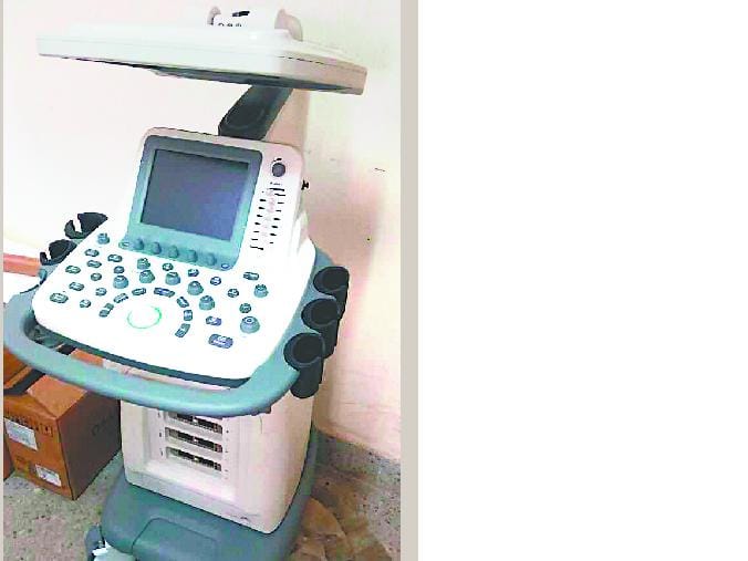 Blown in power ultrasound machine
