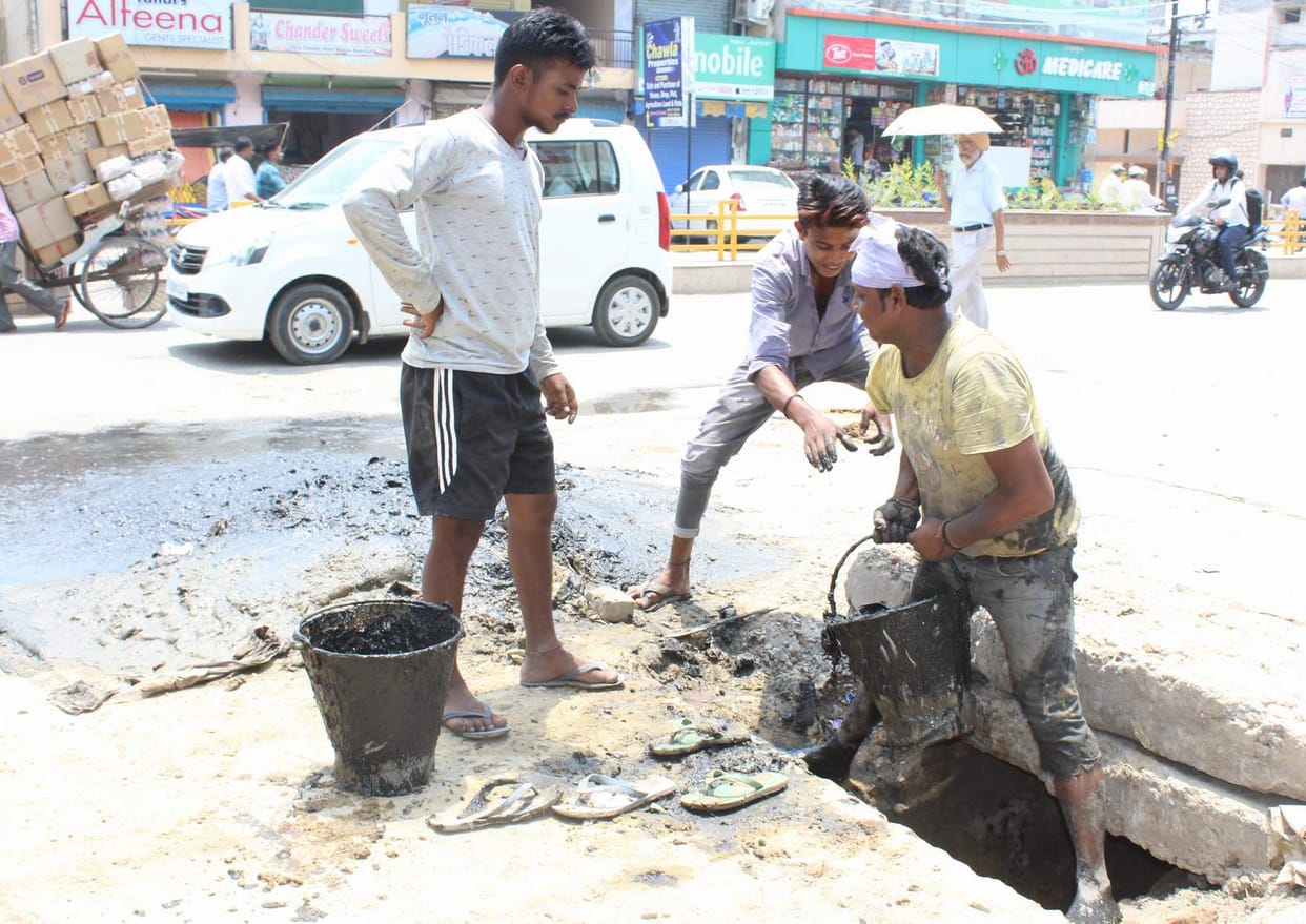 cleaning of drain in Ramnagar started