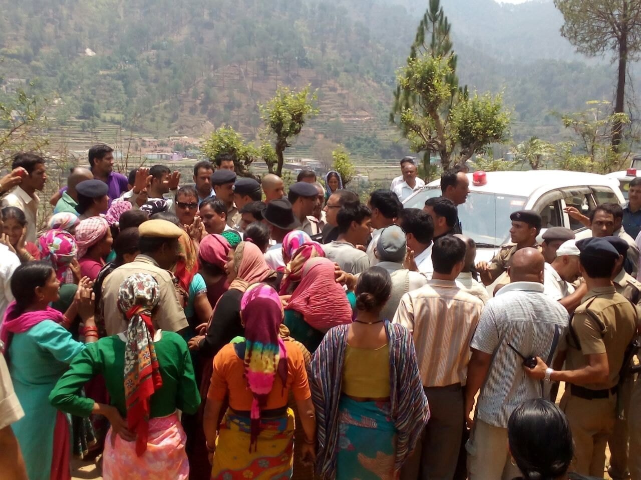 cm harish rawat visit ghansali area five days after cloud burst.