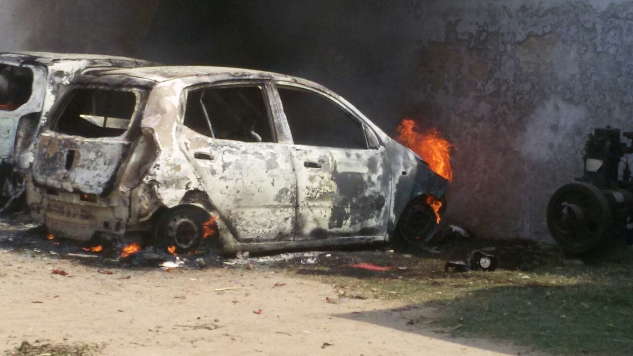 communal conflict in roorkee, mobs attack on pranav champion house.