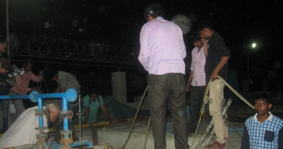 workers died due to poisonic gas in well on sonipat of haryana