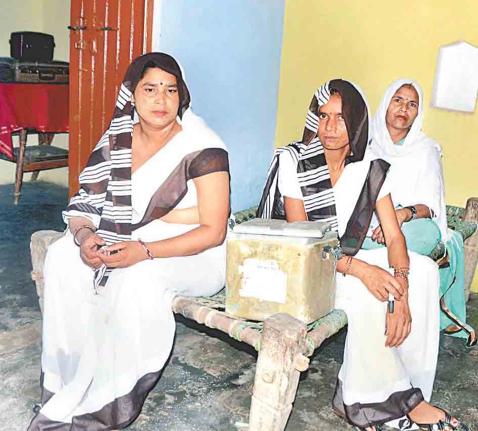 health worker asha captured in room