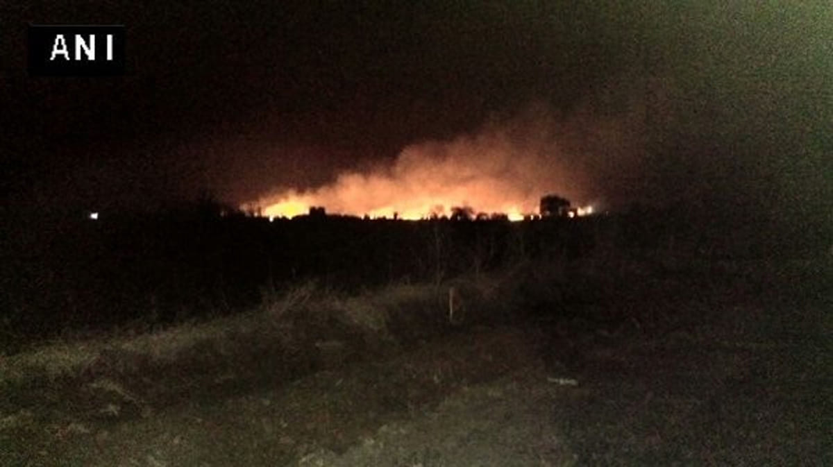 Army ammunition depot fire death toll is 19