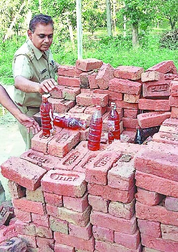 Wine gathered from the village 