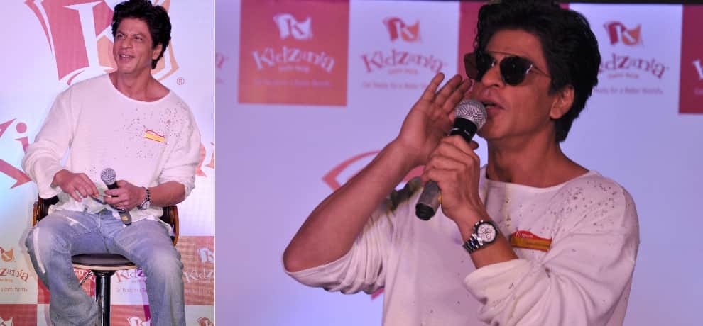 shahrukh attends kidzania event in noida