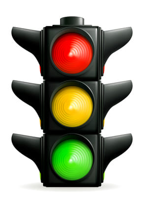 Red light stop jump from the keeper beaten