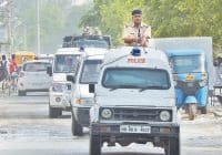 jat agitation from jhanjh, flage march by militant