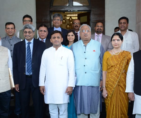 Akhilesh Yadav asks help to make UP a brand.