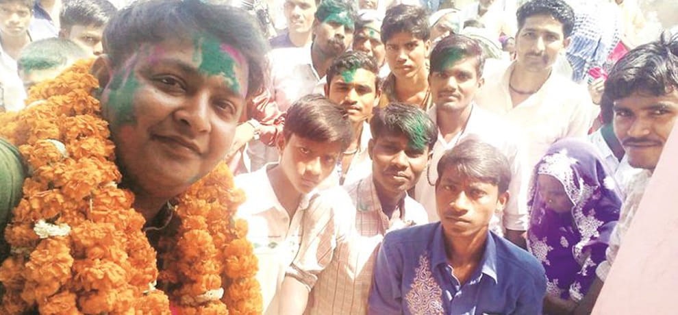 jnu student left study and became mukhiya in village 