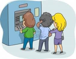 fraud by debit card with a woman