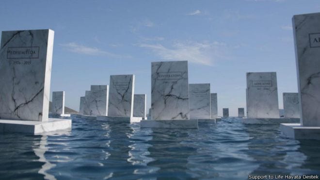  It floats in the sea cemetery
