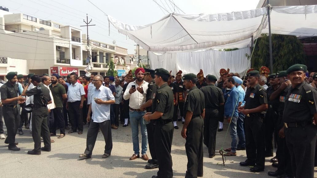 cremation of martyr lieutenant colonel ranjit singh panwar
