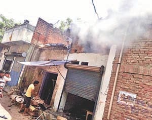 blast in city
