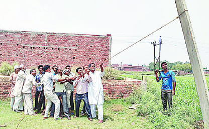 Used buried poles overthrow