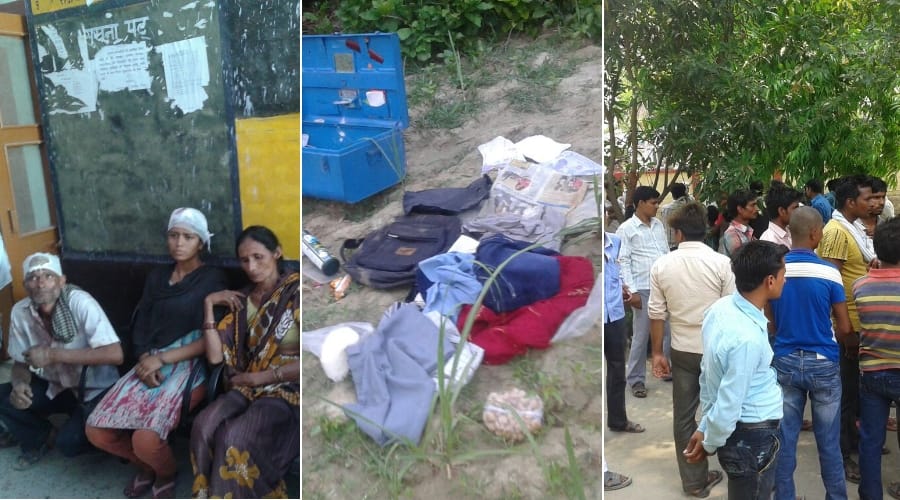 robbers attack in three houses  in gonda