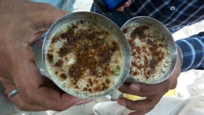 korean woman selling sattu in bihar