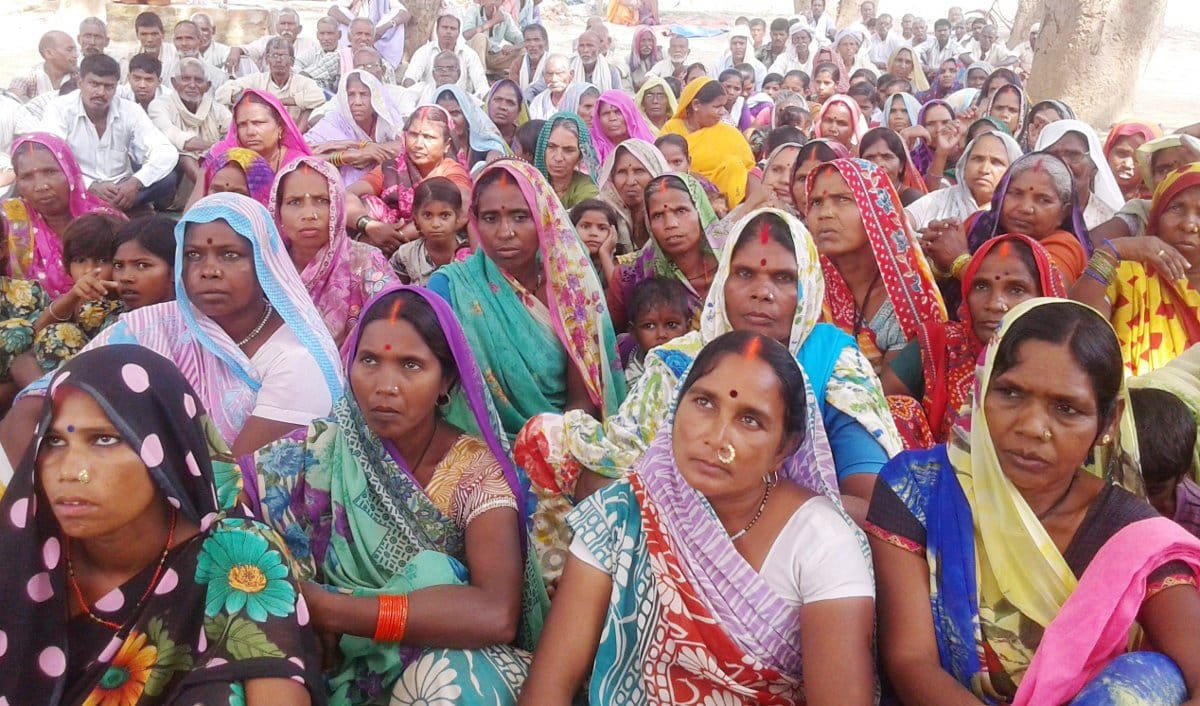 villegers protest for chanki bridge road