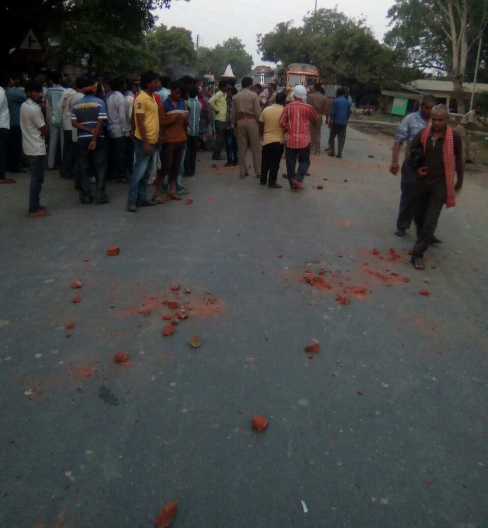 voilence on police station