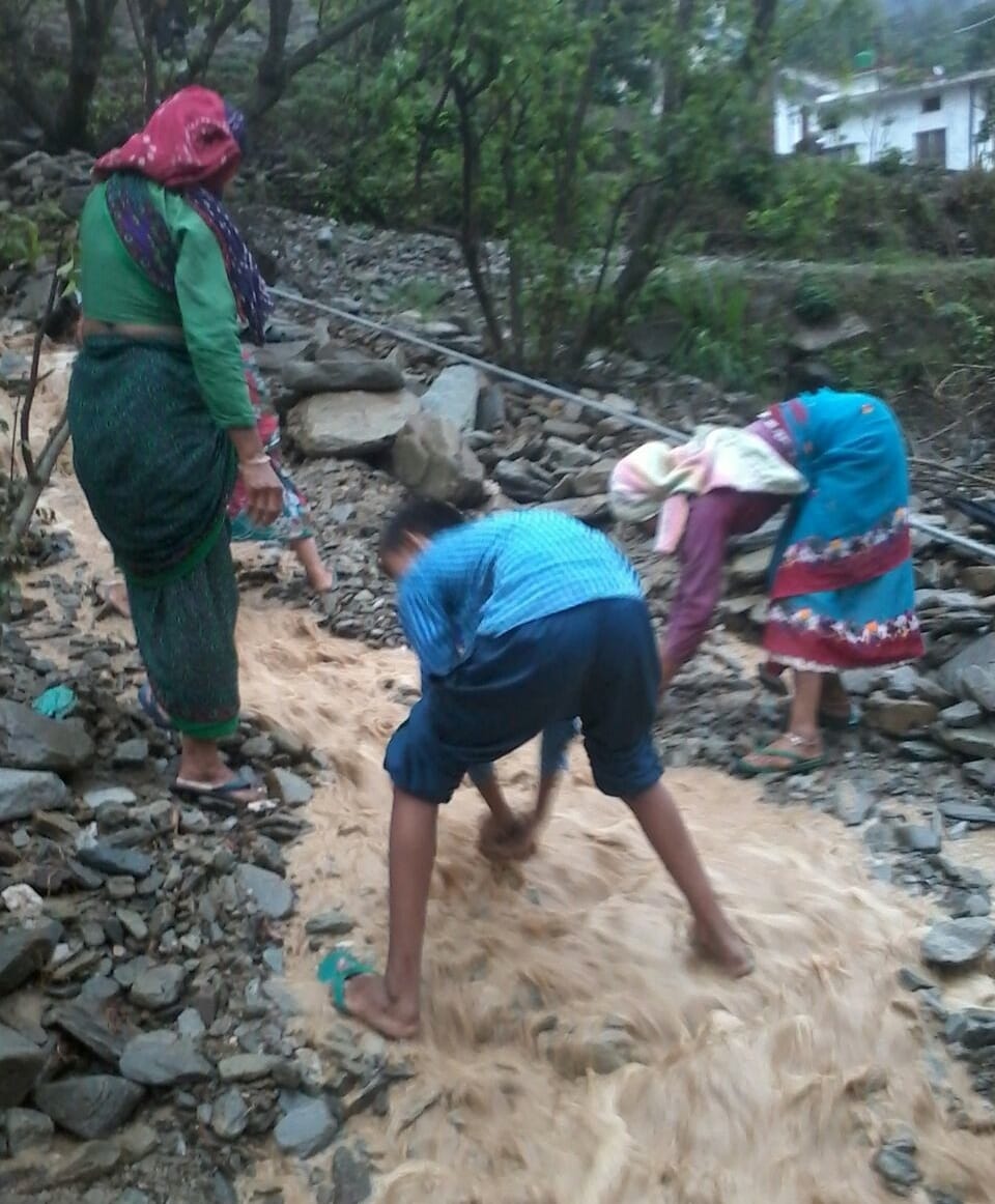 cloudburst in rudraprayag and pauri