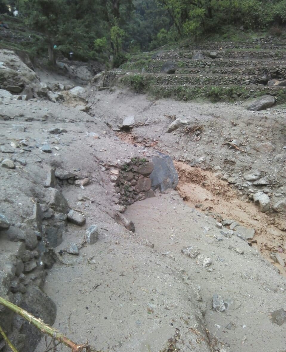 cloudburst in rudraprayag and pauri
