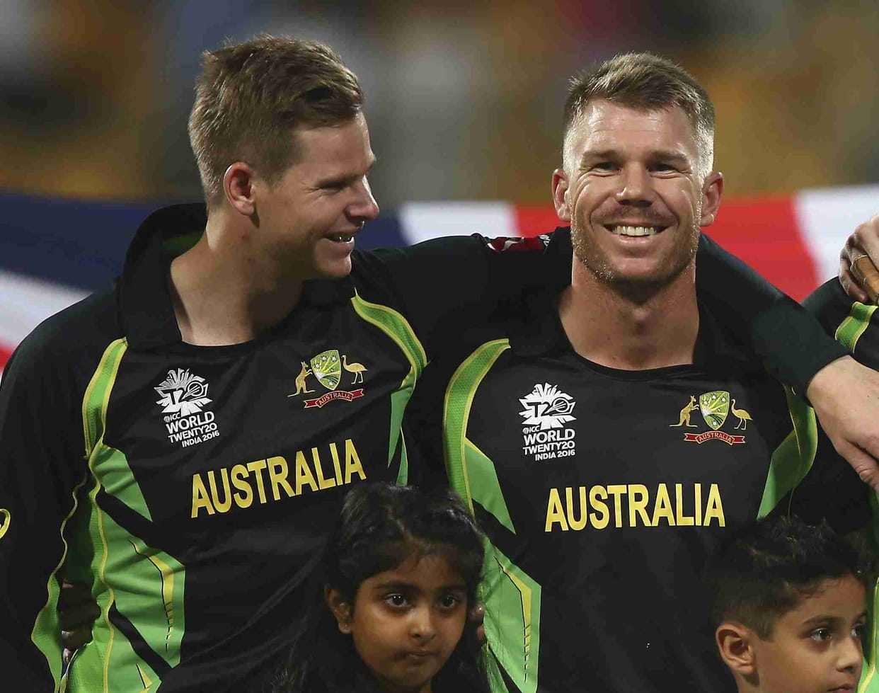 david warner wins allan border-medal for second year, stark become test player of the year
