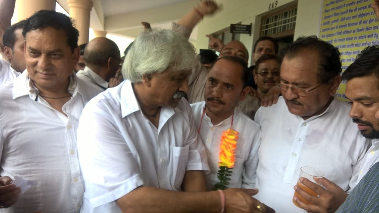 fast of bjp leader bharat singh chaudhary