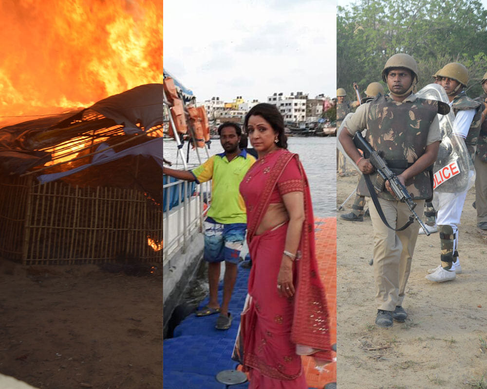 MP Hema Malini uploads shoot pictures Twitter when Mathura incident, after she deleted.