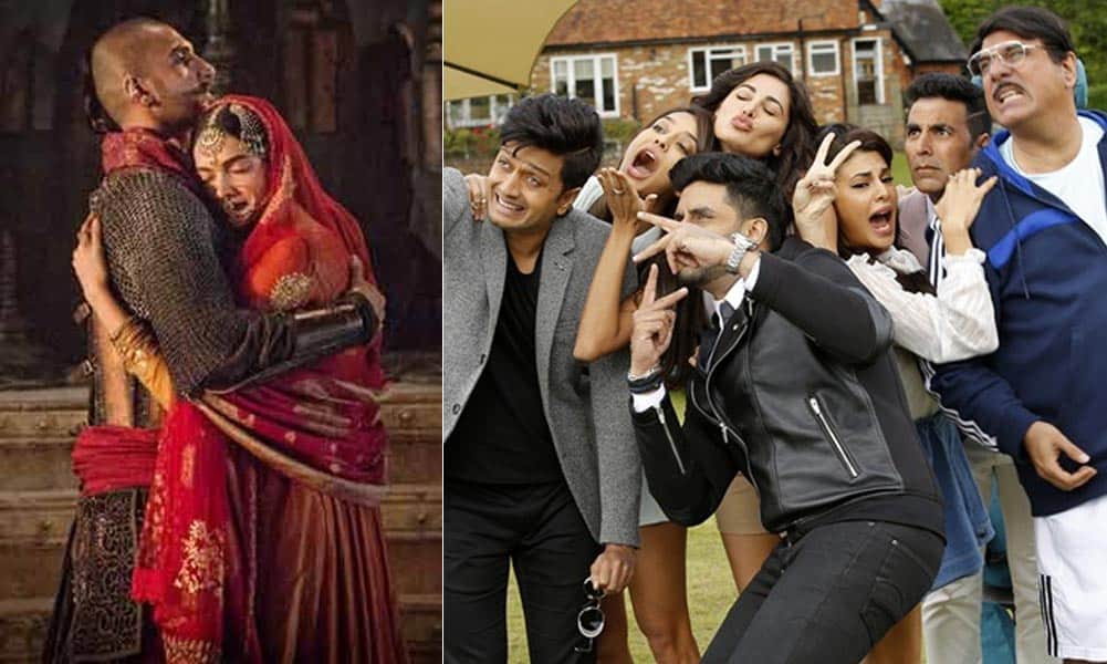Akshay Kumar shared a photo with Ritesh Deshmukh and Bobby Deol of Housefull 4 set