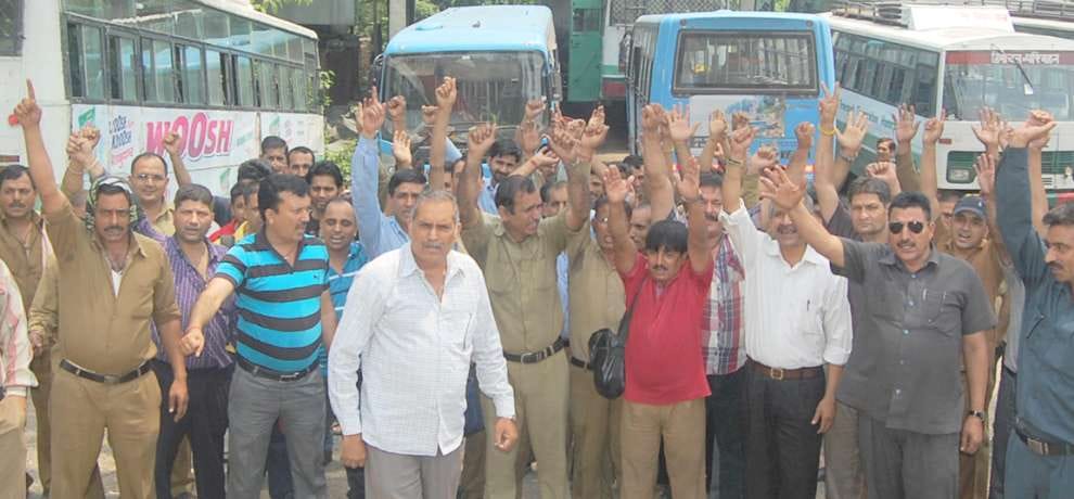 hrtc employees indefinite strike