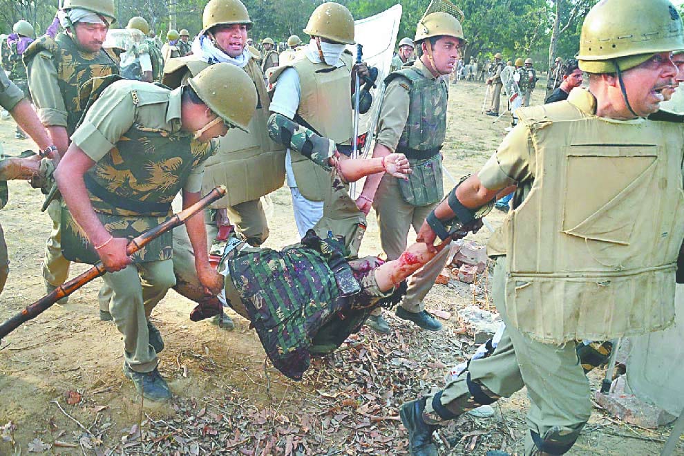 so santosh kumar yadav died in mathura violence