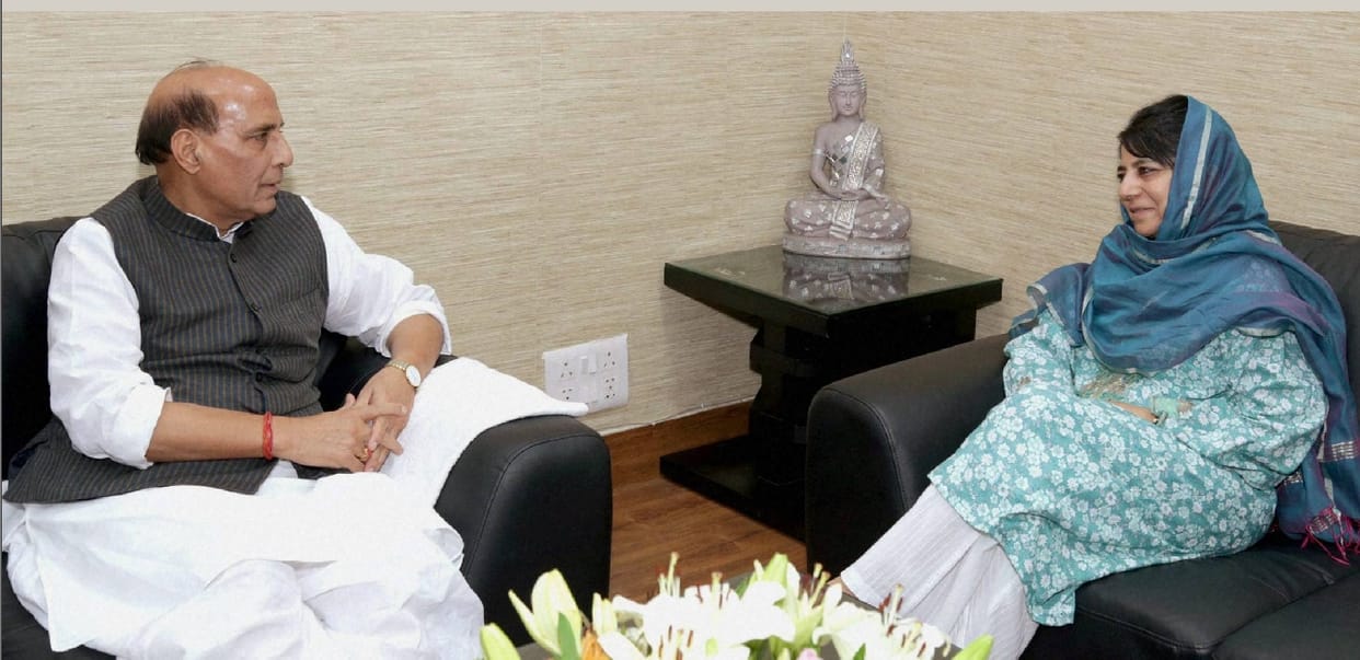 Mehbooba Mufti met Rajnath Singh