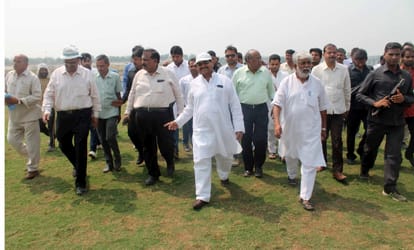 gomti river front inspection by   minister shivpal yadav
